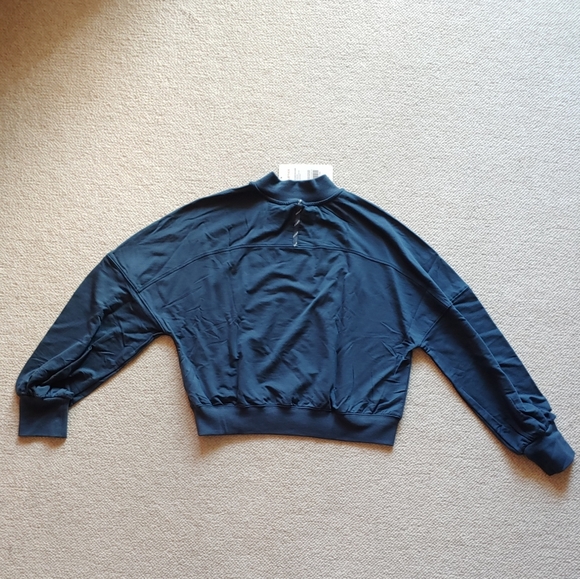 FABLETICS Samantha mock neck pull over teal - Picture 4 of 5